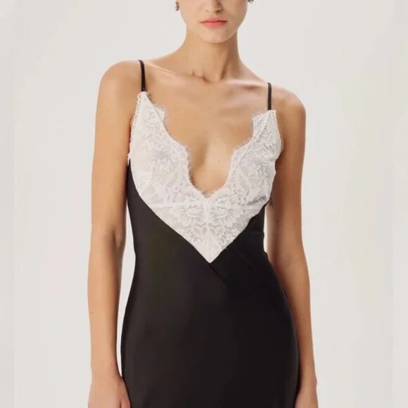 Ronny Kobo Vito‎ Slip Lace Maxi Dress Gown XS NWT - Picture 2 of 12